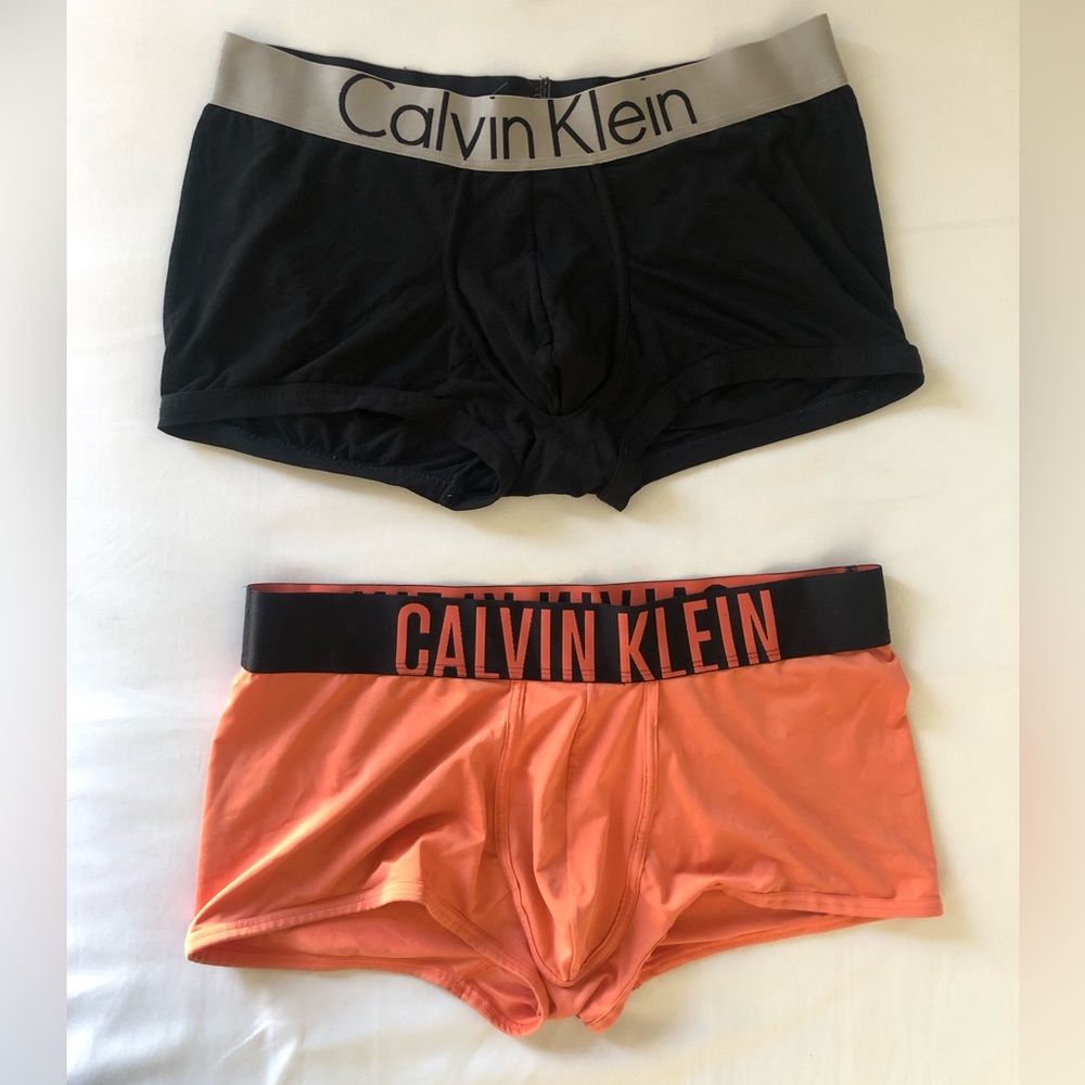 Calvin Klein Black & Orange Men's Boxer Briefs Set